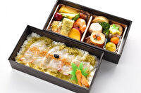 川尻蔵前うどん ぬま田-鯛昆布〆弁当2段