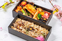 創作割烹 さくら-タコ飯と牛しぐれと甘鯛の照り焼き弁当