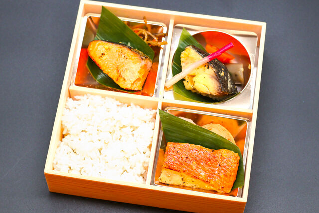 西京焼き3種御膳（金目鯛・銀だら・トロ銀鮭）