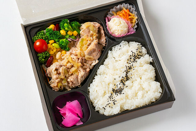 US産牛バラのネギ塩炒め膳