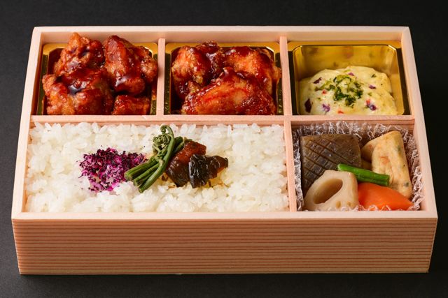 板前弁当 湯島半之助-海老と鶏の南蛮弁当