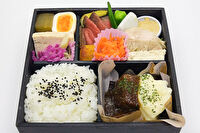 弁当工房びお-牛肉の煮込みとローストビーフ弁当
