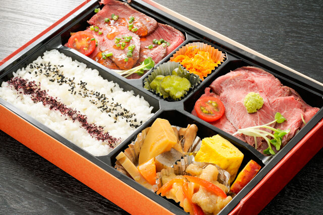 蕎麦居酒屋 えびす庵-和風ローストビーフ食べ比べ弁当