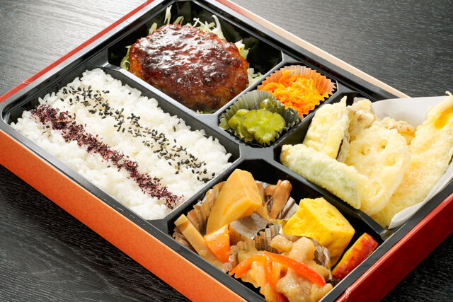 蕎麦居酒屋 えびす庵-えびす庵の幕の内弁当（ハンバーグ）