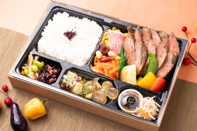 ビフテキのキムラ-【秋限定】極選ステーキ《特上》＆自家製肉団子のキノコデミグラス煮御膳