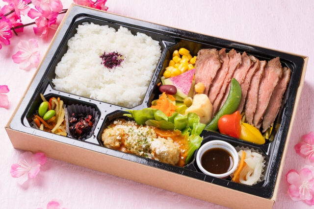 ビフテキのキムラ-【春限定】極選ステーキ&春キャベツと自家製肉団子のトマトクリーム煮御膳《上》