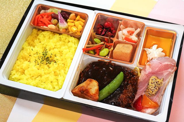 ビフテキのキムラ-特選牛煮込みハンバーグとローストポークの洋食弁当