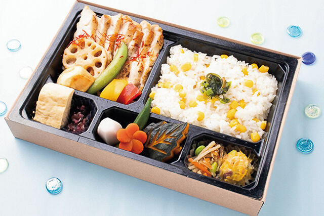 料理屋 KEN-【夏限定！】【ECO容器】レモン香るチキンステーキと旬のとうもろこしご飯御膳