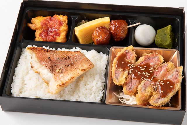 おもてなしの心 三心-特選黒牛の牛カツと季節の魚の西京焼きご飯の贅沢御膳