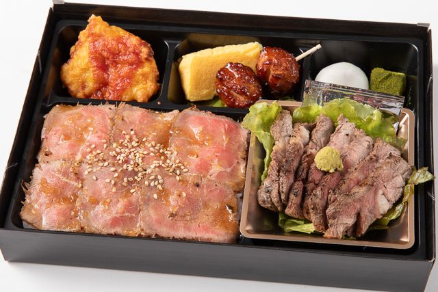 おもてなしの心 三心-特選黒牛ステーキとローストビーフ重の贅沢御膳