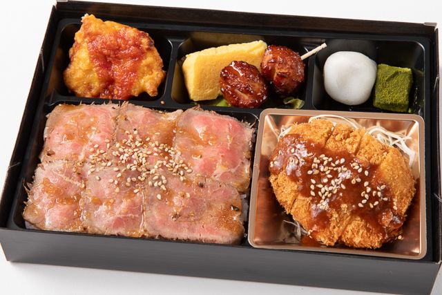 おもてなしの心 三心-手仕込みロースカツとローストビーフ重の贅沢御膳