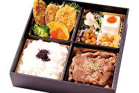 割烹 おおとみ-佐賀牛ロース焼肉と三元豚ヒレカツ弁当