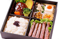 割烹 おおとみ-宮崎牛サーロインステーキと自家製和牛ハンバーグ弁当