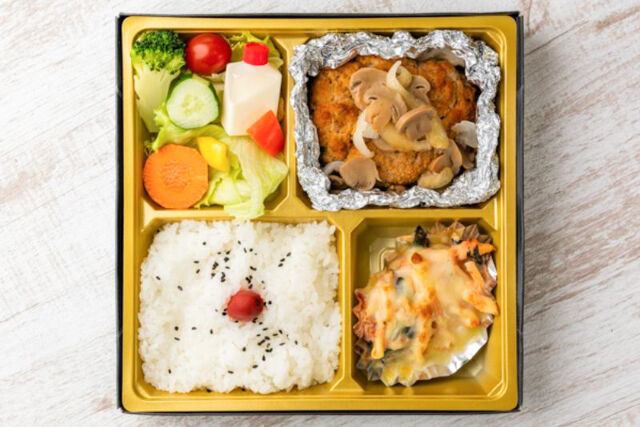 常陸牛 銚屋-常陸牛ハンバーグホイル焼弁当
