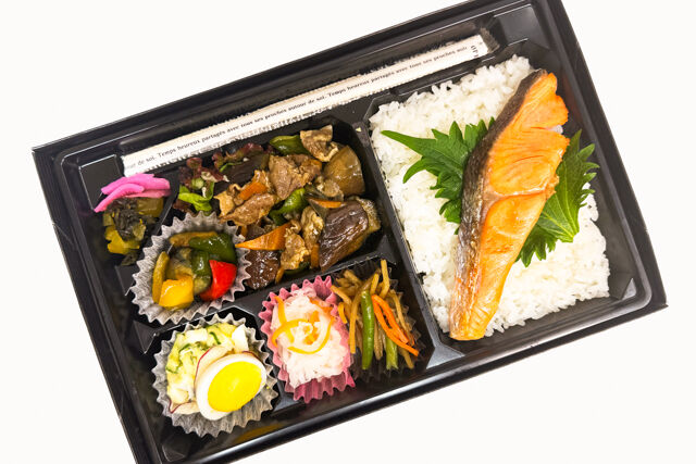 豚ナス炒め＆鮭の塩焼き