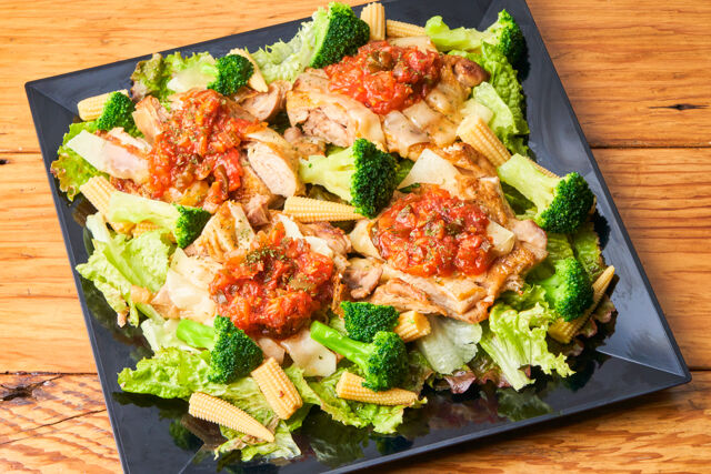 スチーム野菜とイタリアンチキンプレート