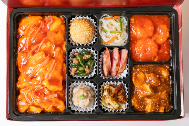 パンダ飯店-厳選ダブルメイン中華御膳（大エビチリ・麻婆豆腐）