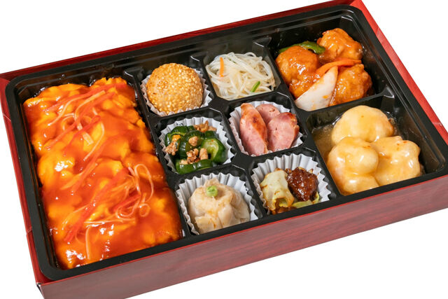 パンダ飯店-厳選ダブルメイン中華御膳（大エビマヨ・酢豚）