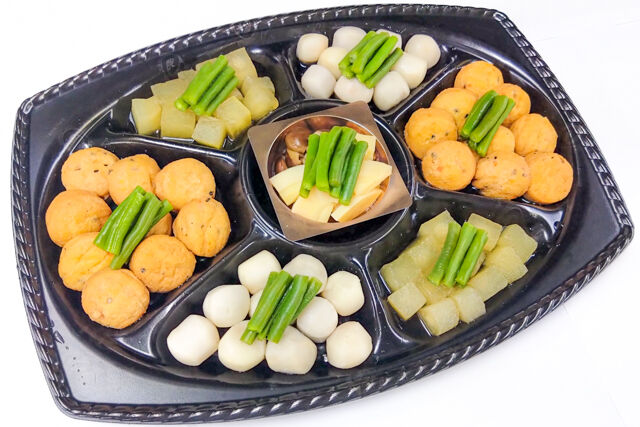 日本料理まるい（オードブル）-煮物盛り合わせ