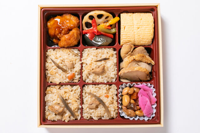 小江戸オハナ-【小江戸幕の内弁当】炊き込みご飯の鶏づくし