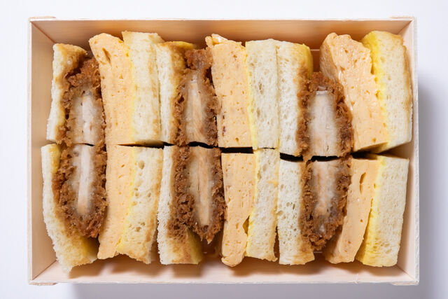 小江戸オハナ-三元豚カツ玉サンド（6カット入り）