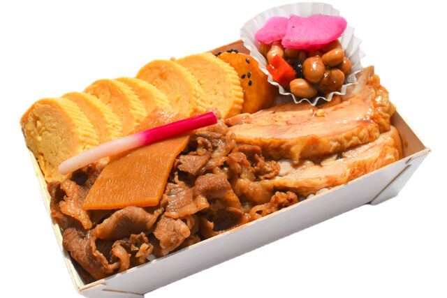 小江戸オハナ-小江戸鶏照り焼き 牛しぐれ弁当