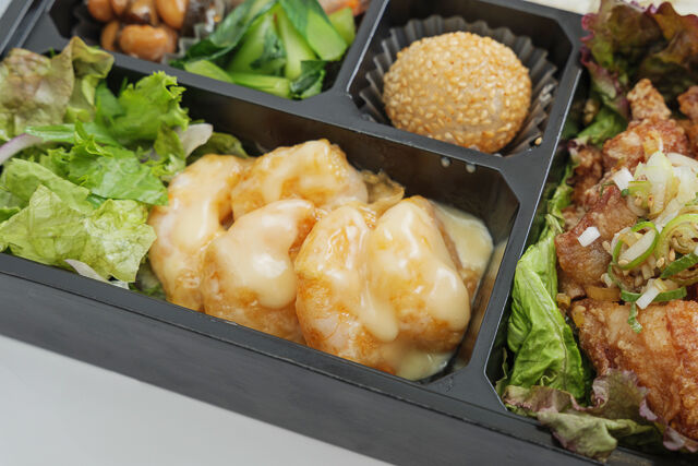 中華ダイニングume咲-油淋鶏×海老マヨ まんぷく中華弁当