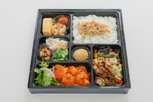 中華ダイニングume咲-回鍋肉×海老チリ まんぷく中華弁当