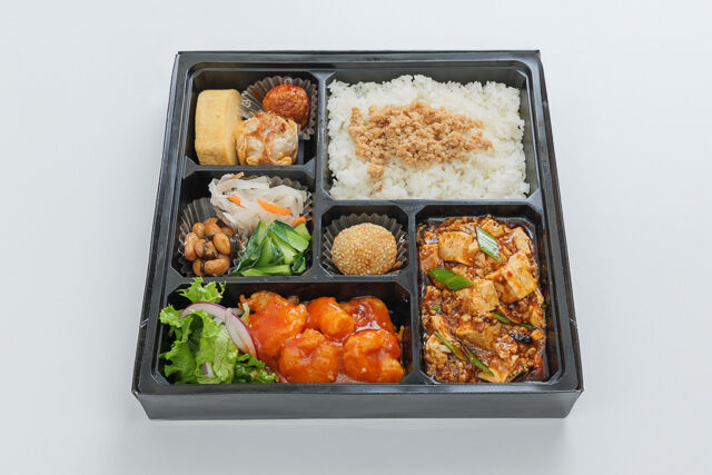 中華ダイニングume咲-四川風麻婆豆腐×海老チリ まんぷく中華弁当