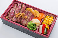 牛タンハンバーグ×ステーキふぅふぅ-特選ロースステーキ肉重