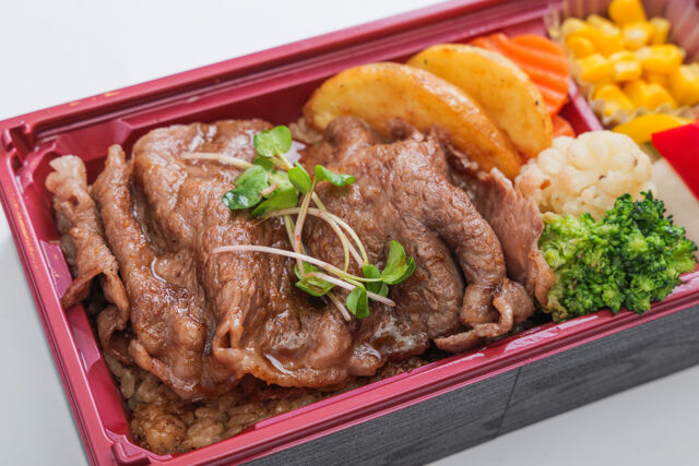 牛タンハンバーグ×ステーキふぅふぅ-特選サーロイン焼きしゃぶ肉重