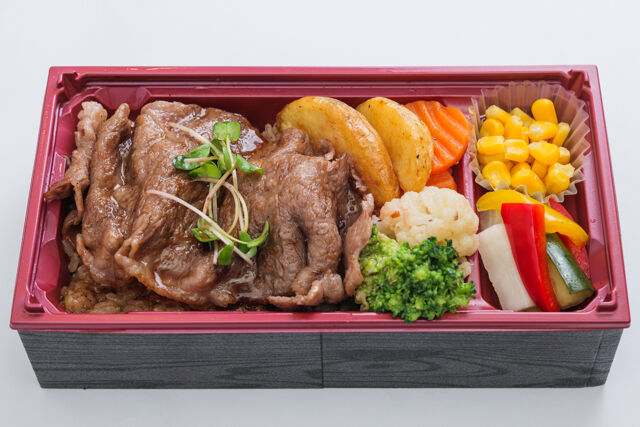 牛タンハンバーグ×ステーキふぅふぅ-特選サーロイン焼きしゃぶ肉重