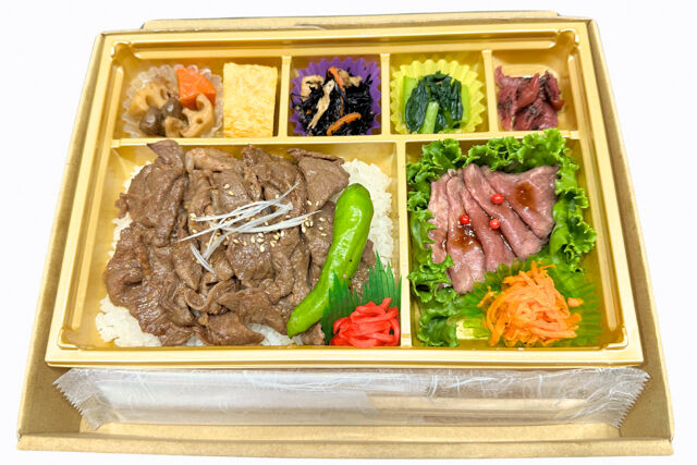 杜の都精肉店-牛カルビ＆ローストビーフ御膳