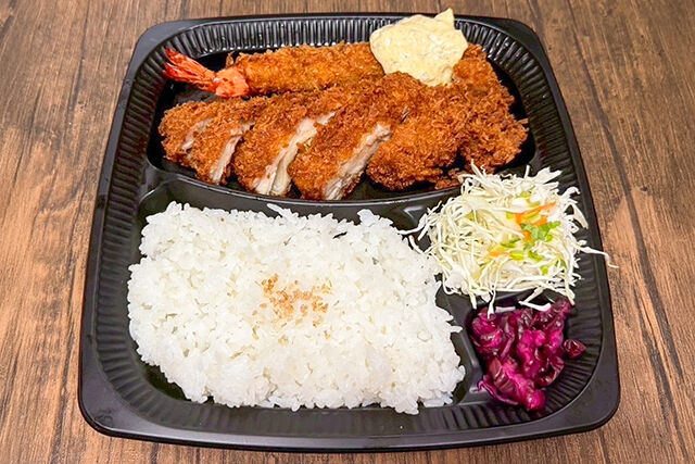 チキンカツ&amp;エビフライ弁当