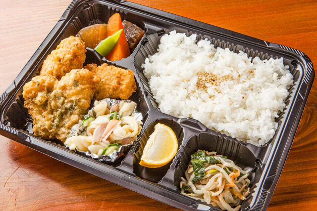白身魚の磯辺揚げ弁当