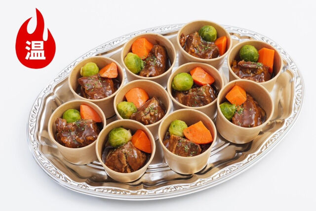 【温まる】牛肉の赤ワイン煮込み