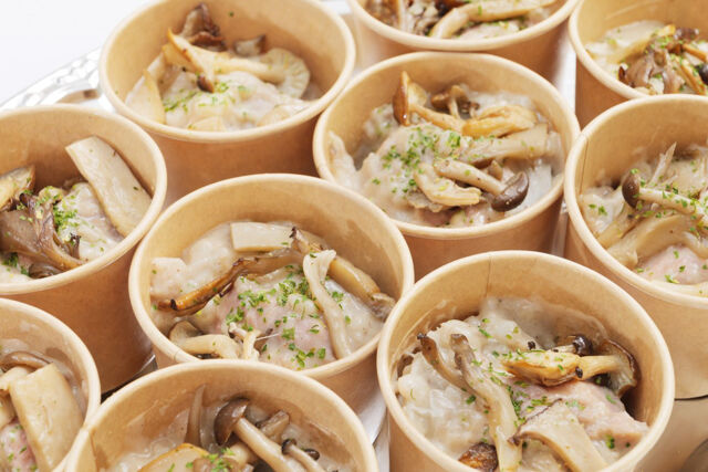 【温まる】鶏肉とキノコのフリカッセ