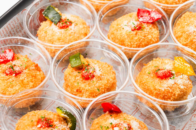 マッシュルームリゾットのライスコロッケ