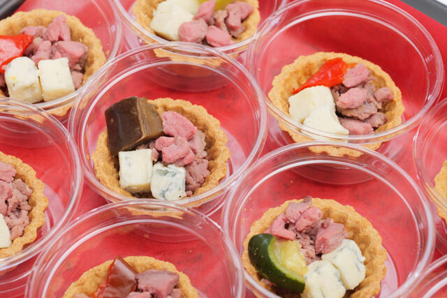 ローストビーフとブルーチーズのタルトレット