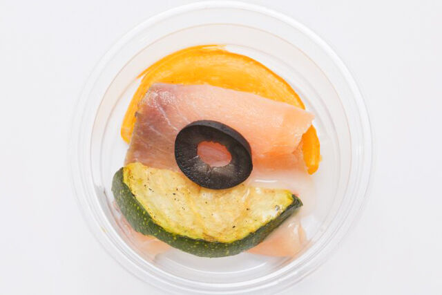 スモークサーモン＆2種類のズッキーニ