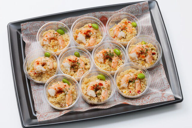 クスクスとエビのサラダ