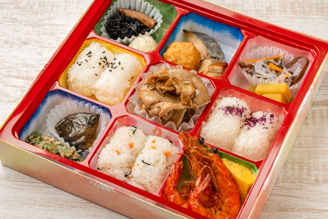 おもてなし亭-彩り9マス弁当（豚焼肉）