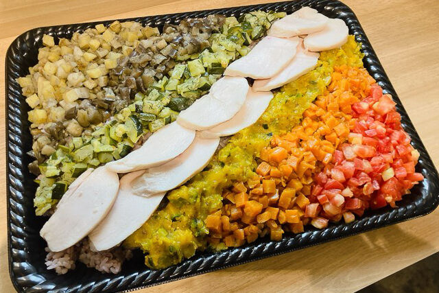 FOOD HOLIDAY（オードブル）-よだれ鶏入りカラフルブッダボウル