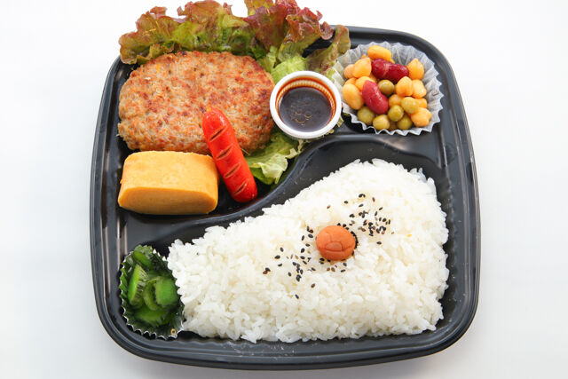 勇往邁進-焼ハンバーグ弁当