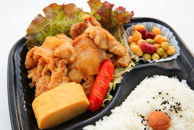 勇往邁進-豚の生姜焼き弁当