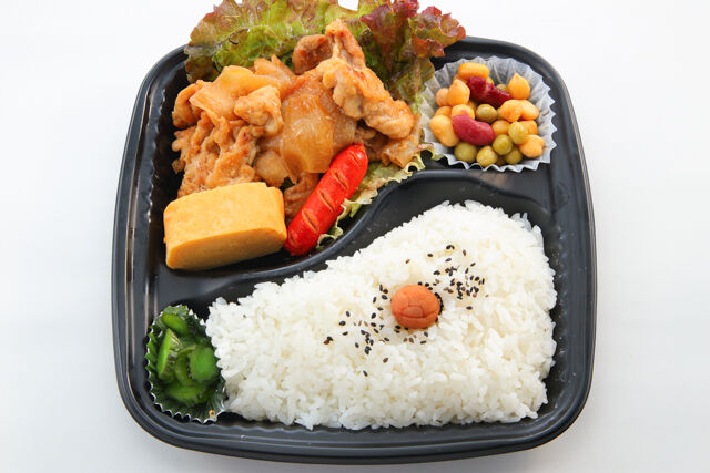 勇往邁進-豚の生姜焼き弁当