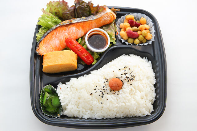 勇往邁進-焼き鮭弁当
