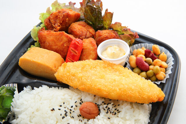 勇往邁進-ムネから・白身魚弁当