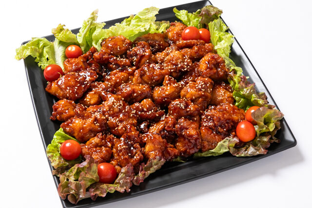 店長が揚げた鶏の甘辛揚げ