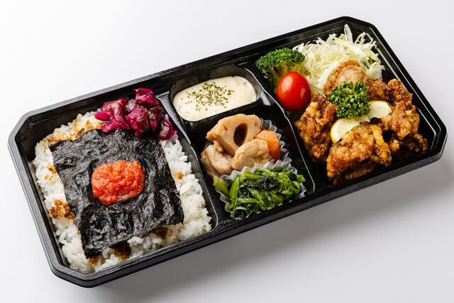 お米屋の弁当俵屋-【お米の俵屋】自家製オリジナル唐揚げと明太のり弁当